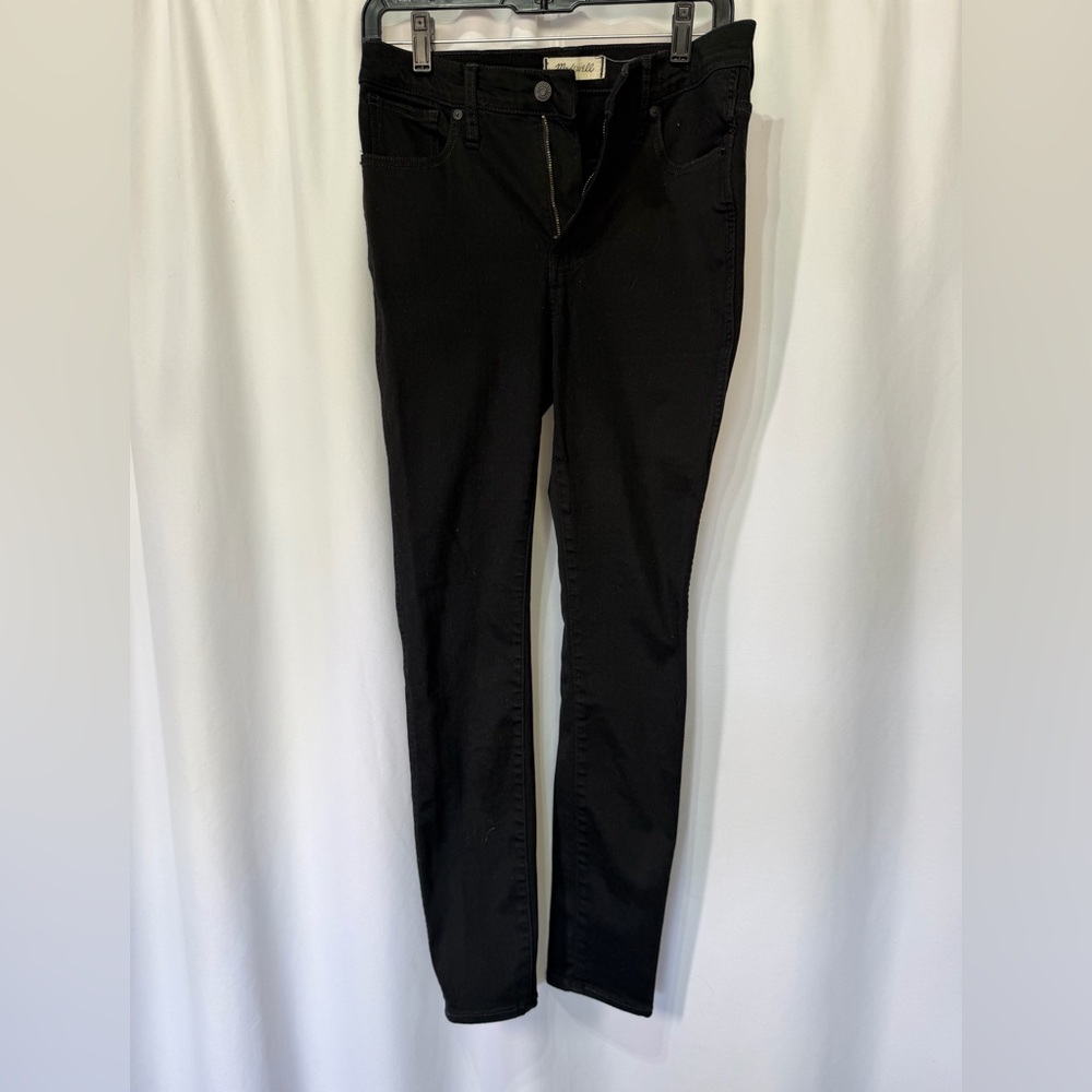 Madewell High Rise Black Skinny Jeans